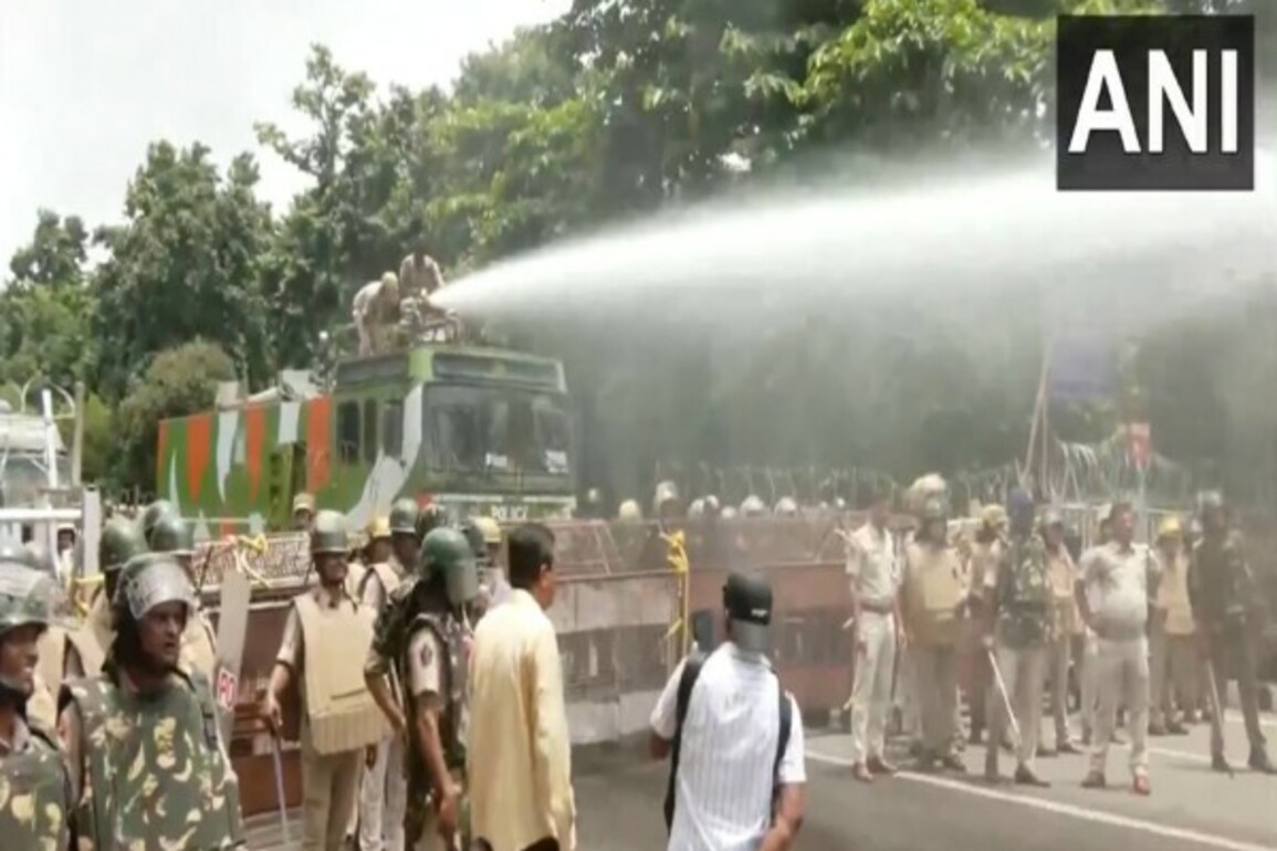 Balasore self-immolation case: Police detain BJD workers, use water cannons to disperse protestors