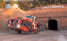 A Redpath machine heading into the Lady Loretta portal.