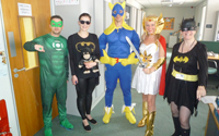 Superheroes take over BSS head office