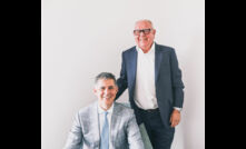  Liontown managing director Tony Ottaviano (seated) and Tim Goyder