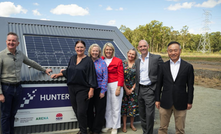 Left to right: Chris Bowen MP, Meryl Swanson MP, Sharon Claydon MP, Yasmin Catley MP, Sonia Hornery MP, ARENA CEO Darren Miller, Sunman founder Dr Shi Zhengrong