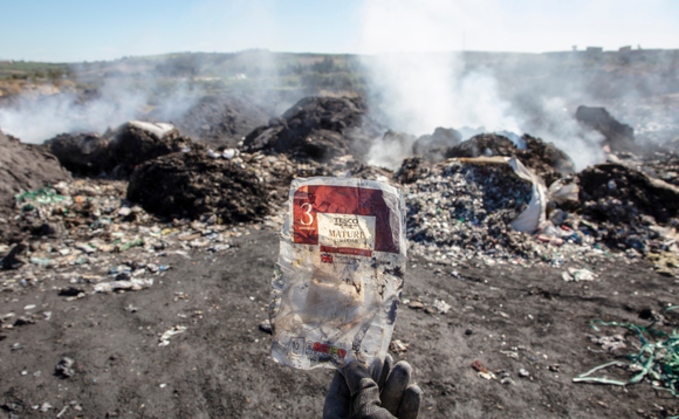 Greenpeace has tracked UK supermarket rubbish to illegal dumping sites in Turkey | Credit: Greenpeace 