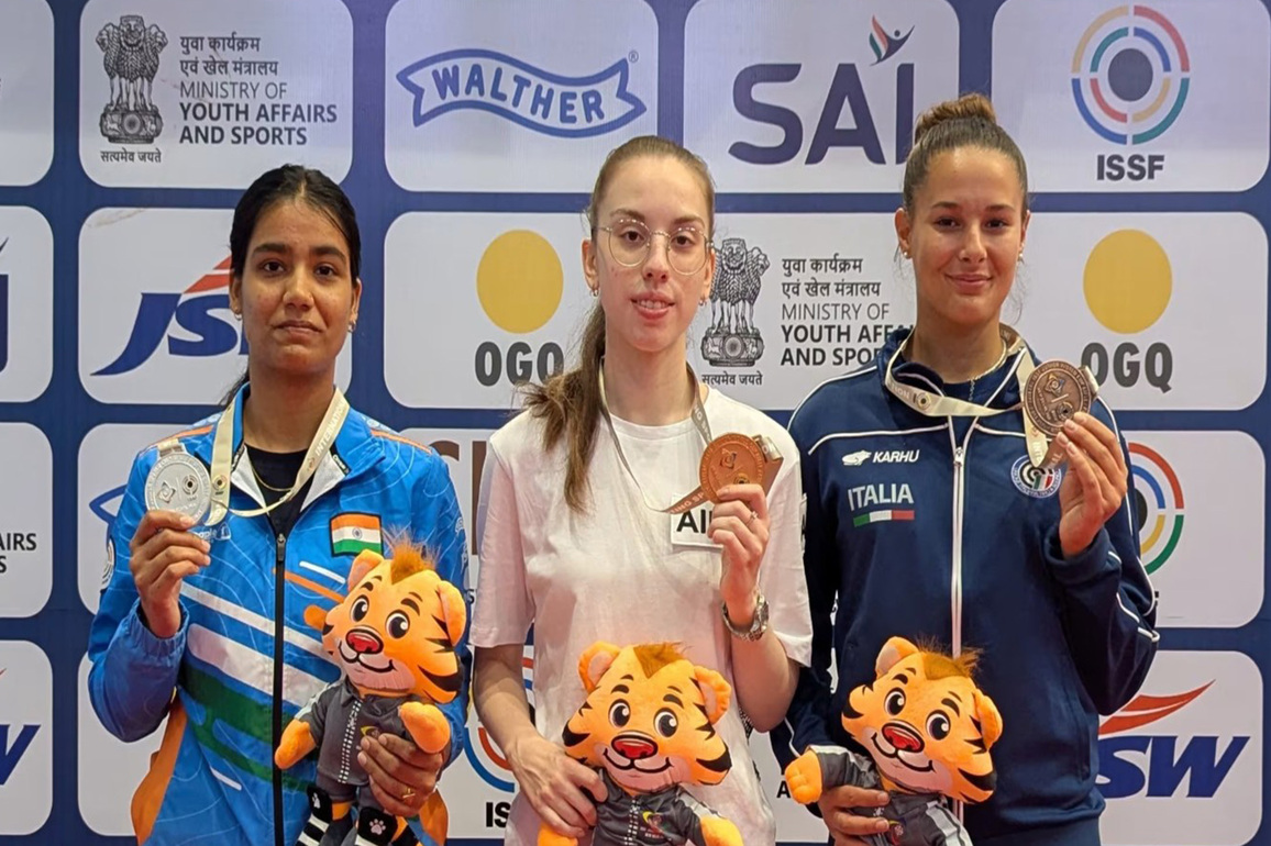 ISSF Junior World Cup: Tejaswani bags silver; India finishes at top in medal tally