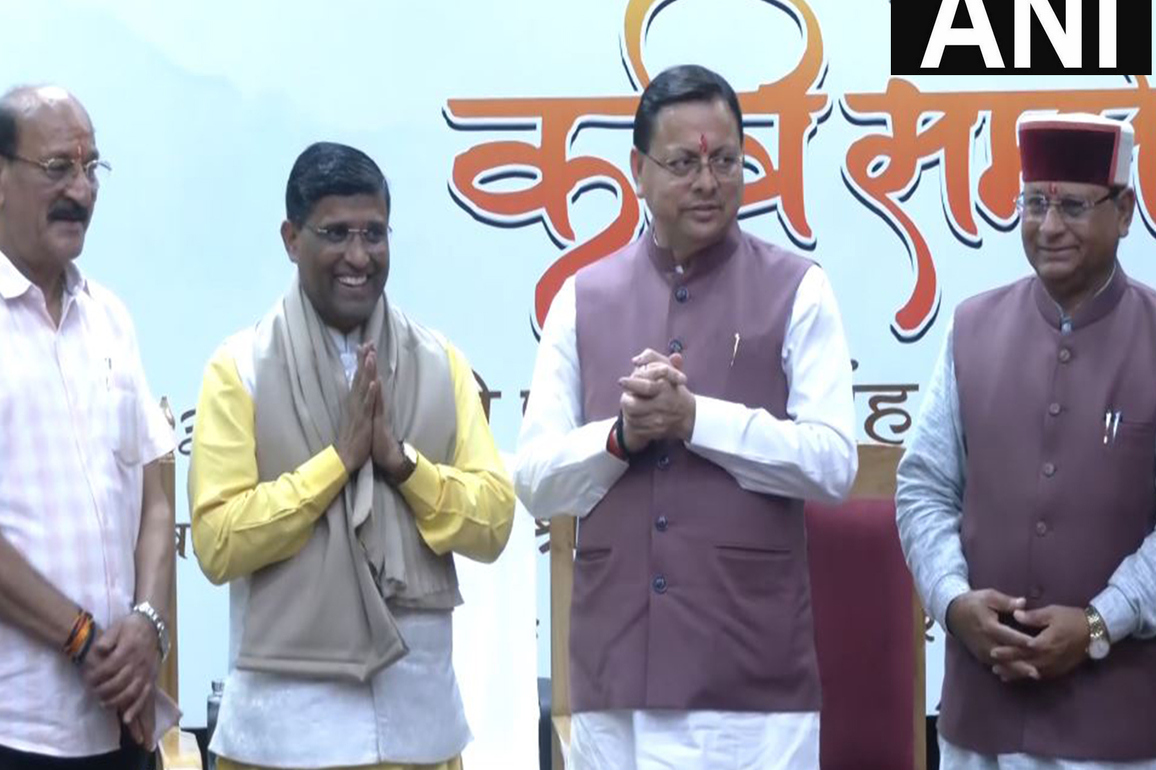 CM Dhami attends Uttarakhand Long-Term Literature Service Honour ceremony on Hindi Diwas
