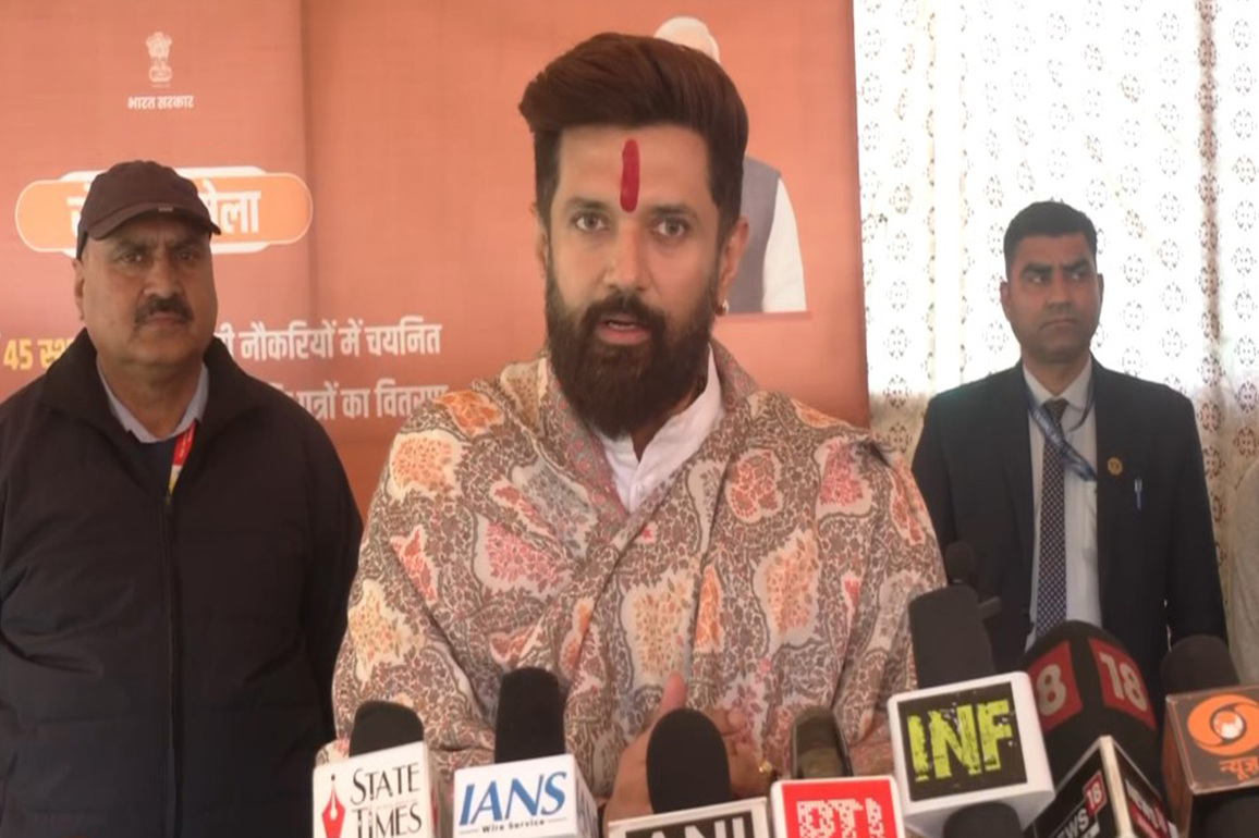 "Appointment letters distributed to over 61,000 people:" Union Minister Chirag Paswan on Rozgar Mela programme