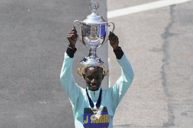 Korir wins men's Boston Marathon, Lokedi sets new course record