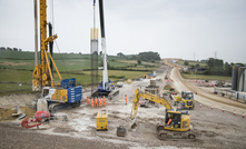  More than 50 concrete piles will form the foundations of a new viaduct which will form part of the UK’s HS2 high-speed rail line