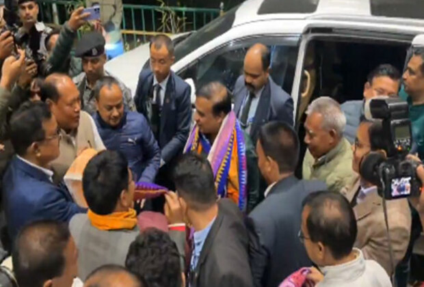 Assam CM Sarma arrives to warm welcome in Kokrajhar to attend historic sitting of Assam Assembly