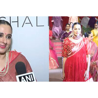 Radhikaraje Gaekwad stuns in century-old Paithani sari at 'Naad' couture showcase