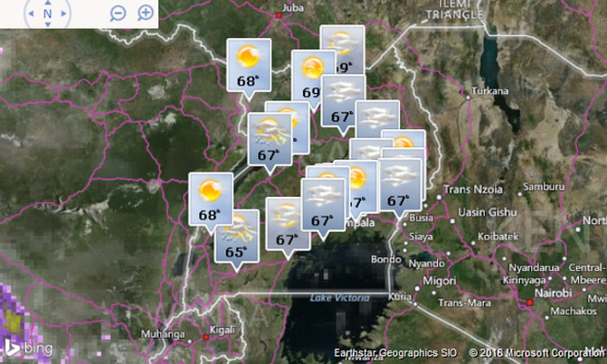 Today's weather forecast Today's weather forecast