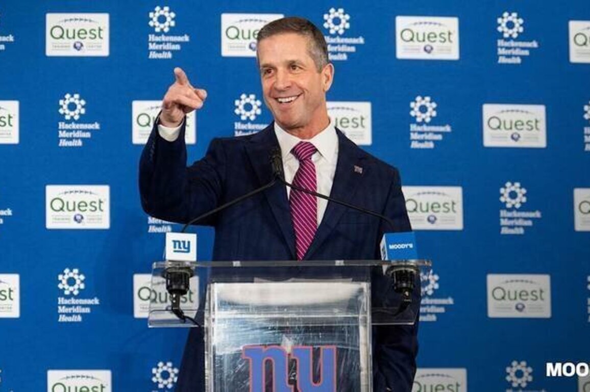 John Harbaugh lays out vision for New York 'Football' Giants