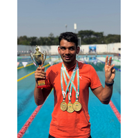Himanshu Nandal secures three gold medals, 'Best Swimmer Award' at National Para Swimming Championships 2025
