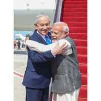 "Welcome my dear friend": PM Netanyahu greets PM Modi with warm hug