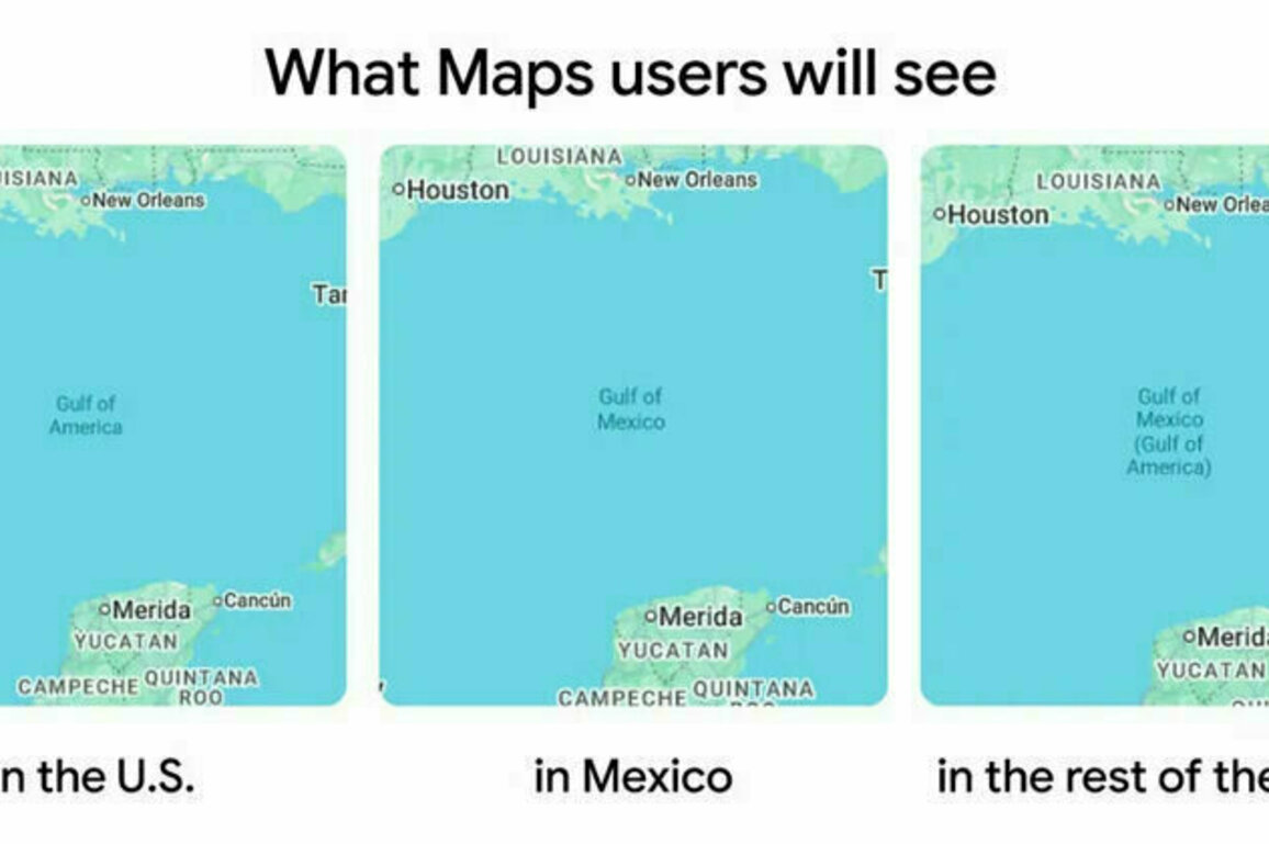 Mexico says it's suing Google over 'Gulf of America' label