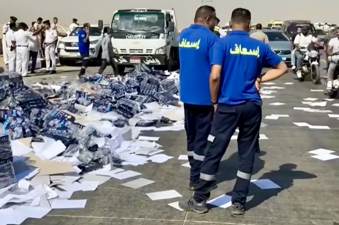 EGYPT-GIZA-ROAD ACCIDENT