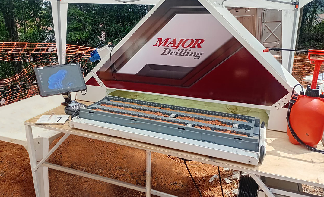 Major Drilling’s drillside imaging unit on location at G Mining Ventures Corp.’s Tocantinzinho gold project in Brazil