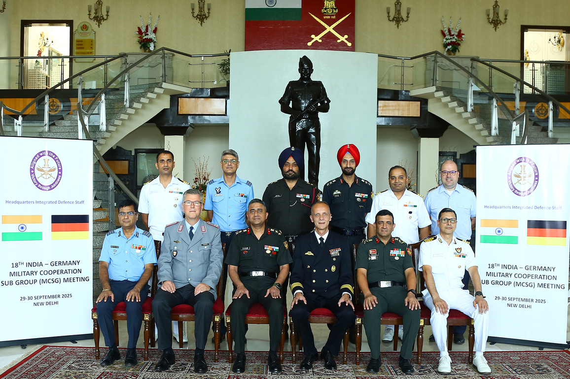 18th edition of India-Germany Military Cooperation Sub Group meeting held in New Delhi