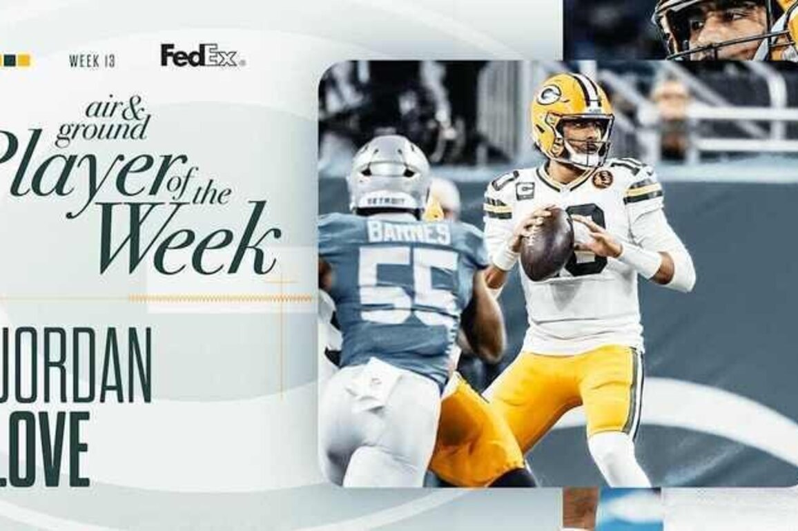 Packers QB Jordan Love named FedEx Air and Ground Player of Week 13