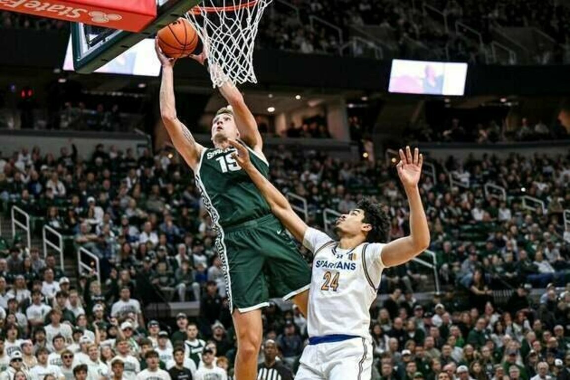 No. 17 Michigan State fends off San Jose State in battle of Spartans