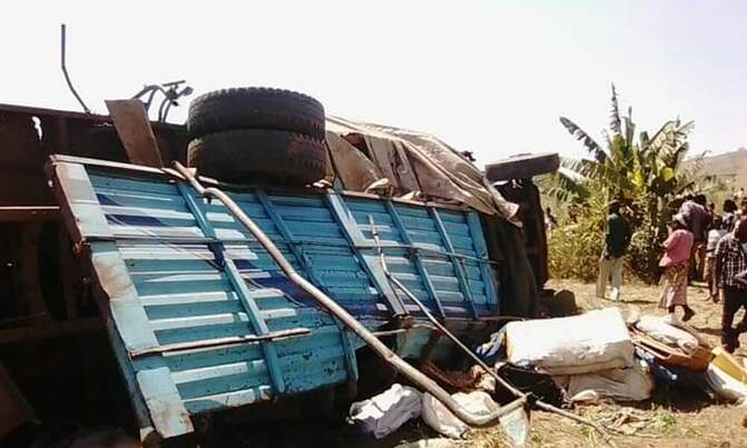 At least 14 perish in Pakwach road accident At least 14 perish in Pakwach road accident