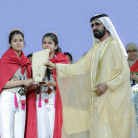 Mohammed bin Rashid crowns Tunisian twins Bisan and Baylasan Kouka as 2025 Arab Reading Champions