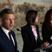 HUNGARY-OPUSZTASZER-NEW GOVERNMENT-FIRST PRESS CONFERENCE