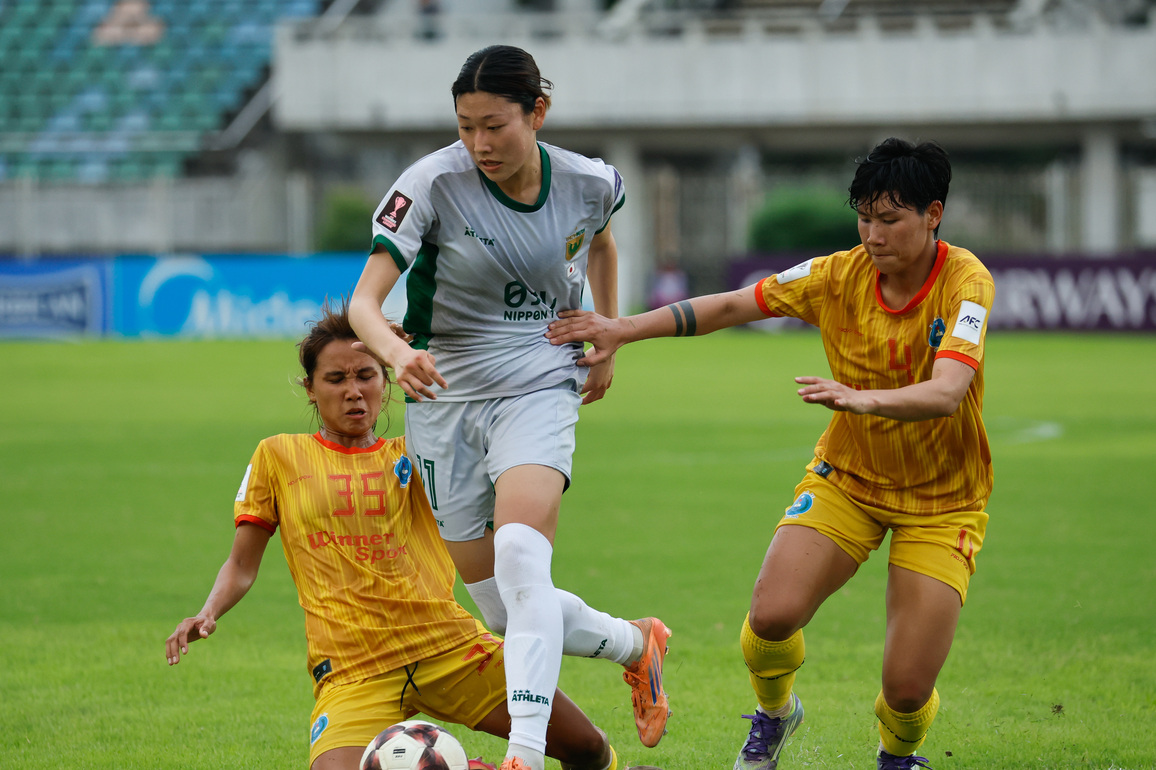 (SP)MYANMAR-YANGON-FOOTBALL-AFC WOMEN'S CHAMPION LEAGUE-ISPE WFC VS TOKYO VERDY BELEZA