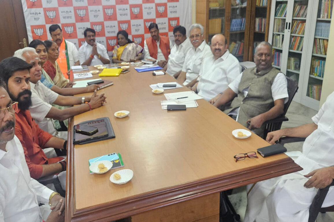 Tamil Nadu BJP poll manifesto panel discusses "key inputs and people-centric ideas" for 2026 Assembly election