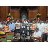 BJP, JD(S) protest in Karnataka Assembly seeking Excise Minister RB Timmapur's resignation over corruption allegations