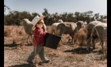  "Little helper" photo captured by Belinda Dimarzio-Bryan wins Ag Day photo competition. Photo courtesy of National Farmers' Federation, taken by Belinda Dimarzio-Bryan.  