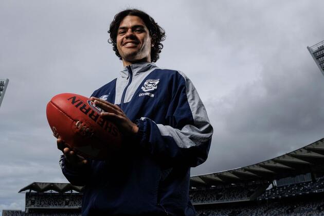 Geelong Cats defender Lawson Humphries dream is to take AFL premiership cup home to Wickham Wolves