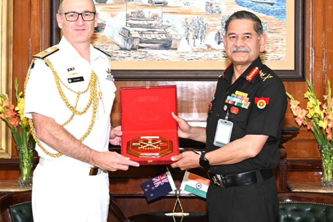 New Zealand Navy Chief, COAS Dwivedi discuss ways to enhance defence cooperation