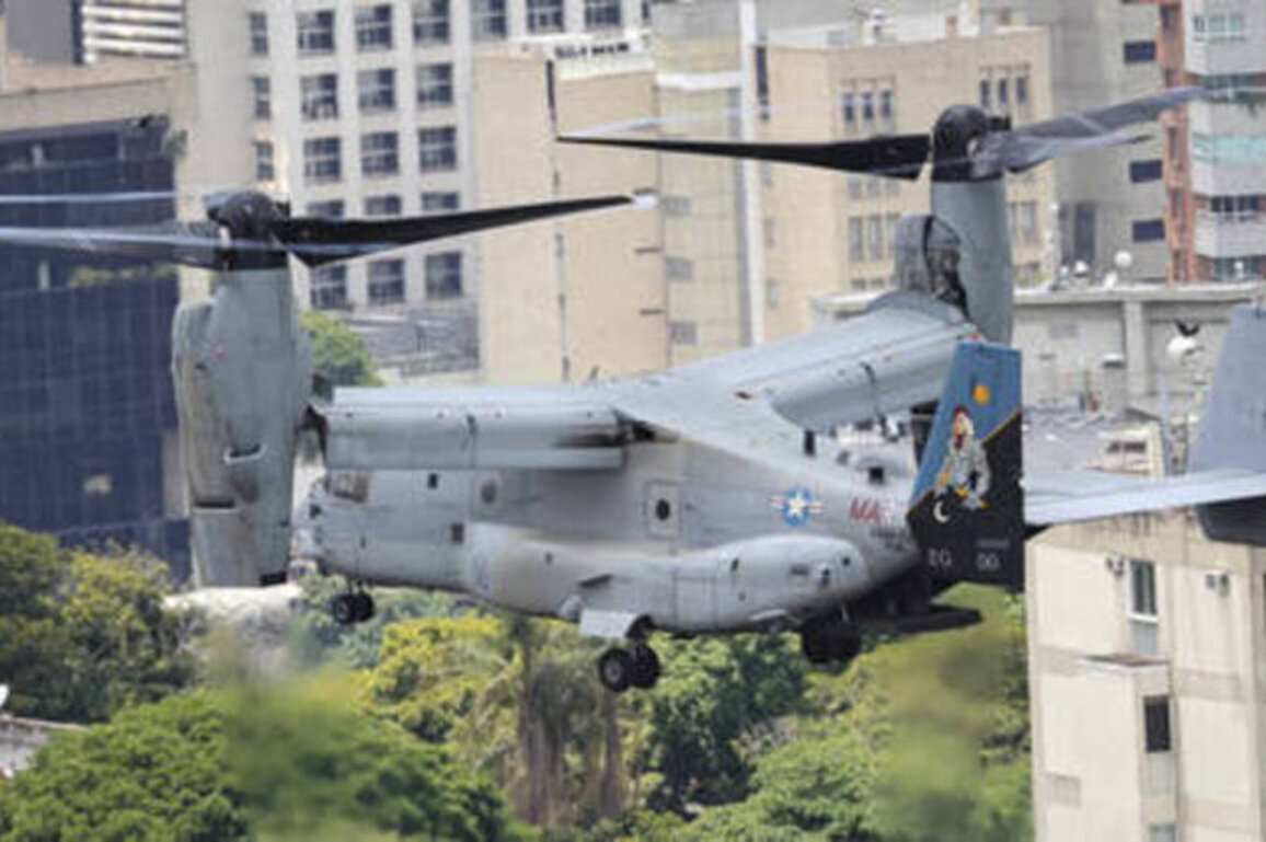 US Ospreys hover over Venezuelan capital (VIDEO)