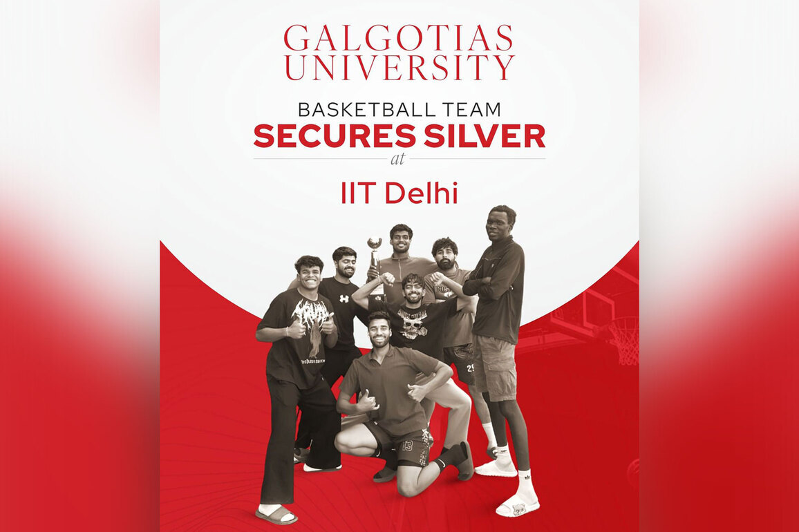 Galgotias University basketball team wins silver at IIT Delhi sports fest
