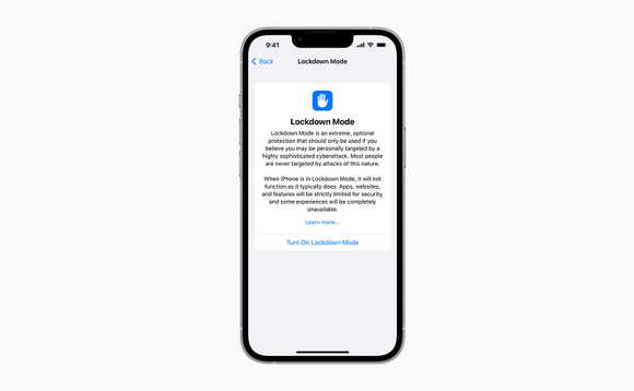 Lockdown Mode blocks some messaging features, web technologies, service requests and wired connections