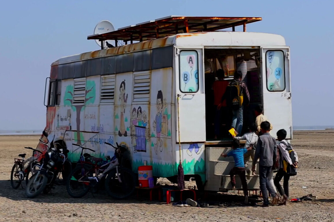 Classrooms on Wheels bring hope to salt desert children in Gujarat's Rann