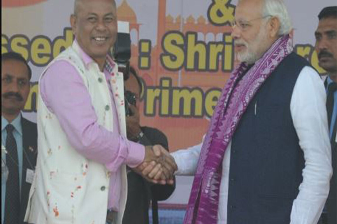 PM Modi congratulates Hagrama Mohilary on being sworn in as Chief Executive Member of BTC
