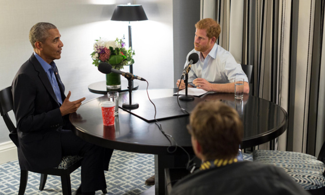 Obama tells Prince Harry Social media is 'corroding civil discourse' Obama tells Prince Harry Social media is 'corroding civil discourse'