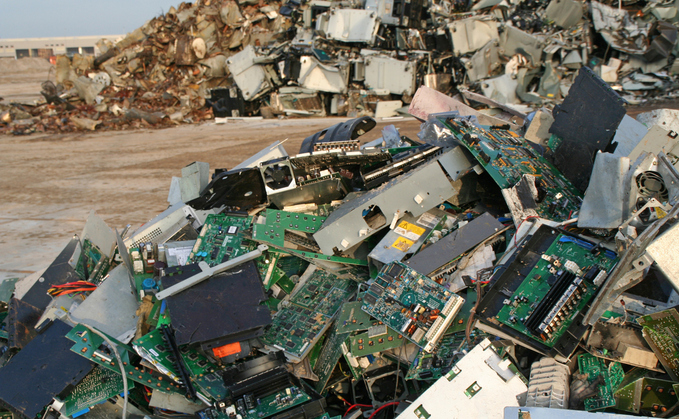Electronic waste can leach toxic chemicals into the environment that harm people and animals
