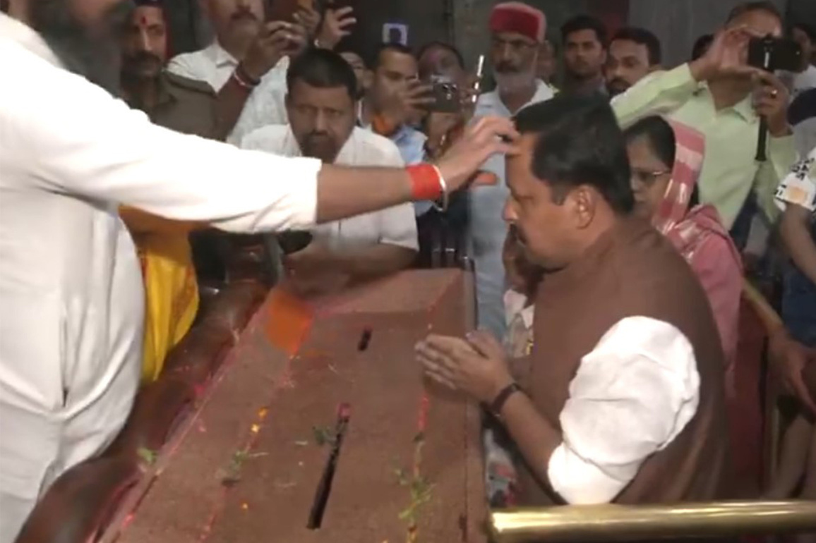 Nitin Nabin offers prayers at Hanuman Temple in Patna ahead of filing nomination for RS polls
