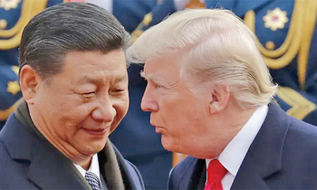 Bapulezidenti, XI Jinping (ku kkono) owa China ne Donald Trump owa Amerika. Bapulezidenti, XI Jinping (ku kkono) owa China ne Donald Trump owa Amerika.