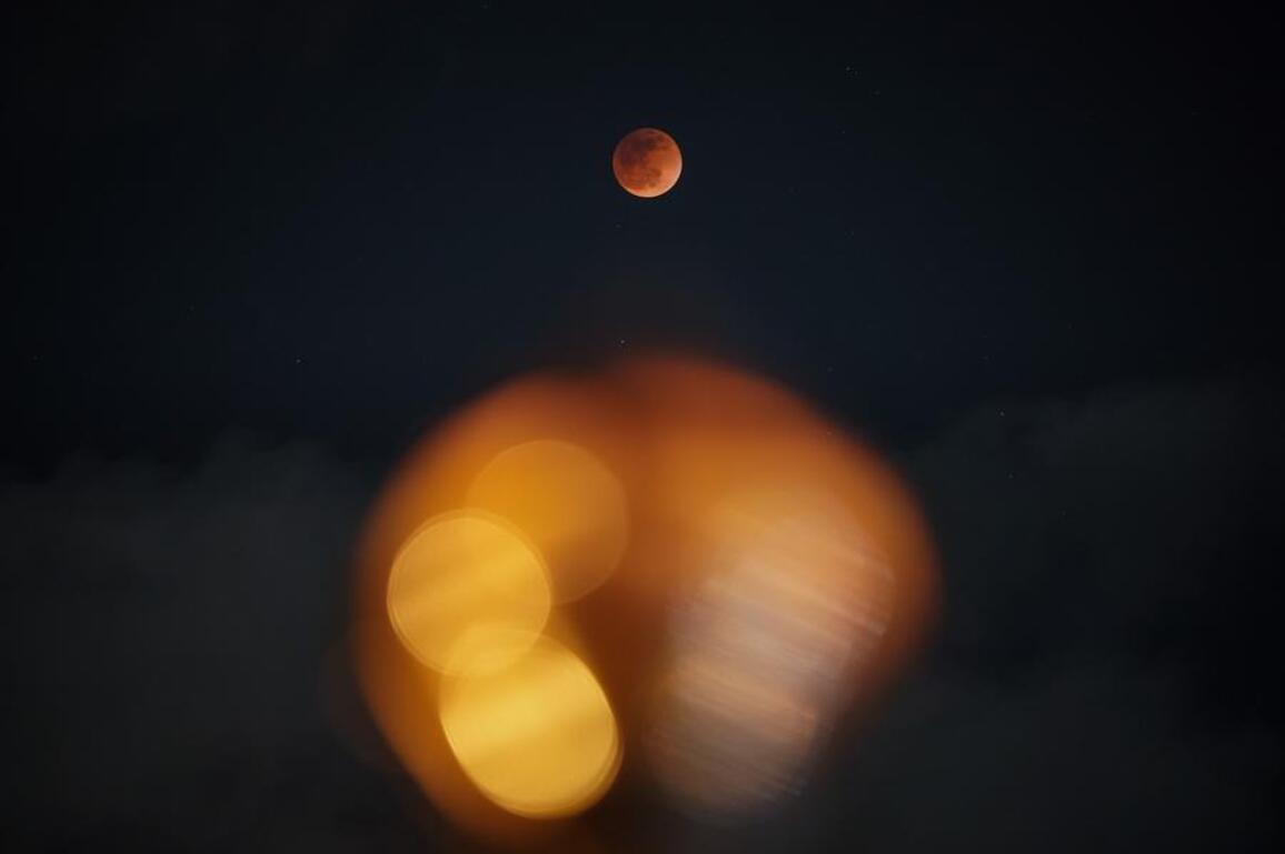 In Pics: Red moon lights up African skies in lunar eclipse