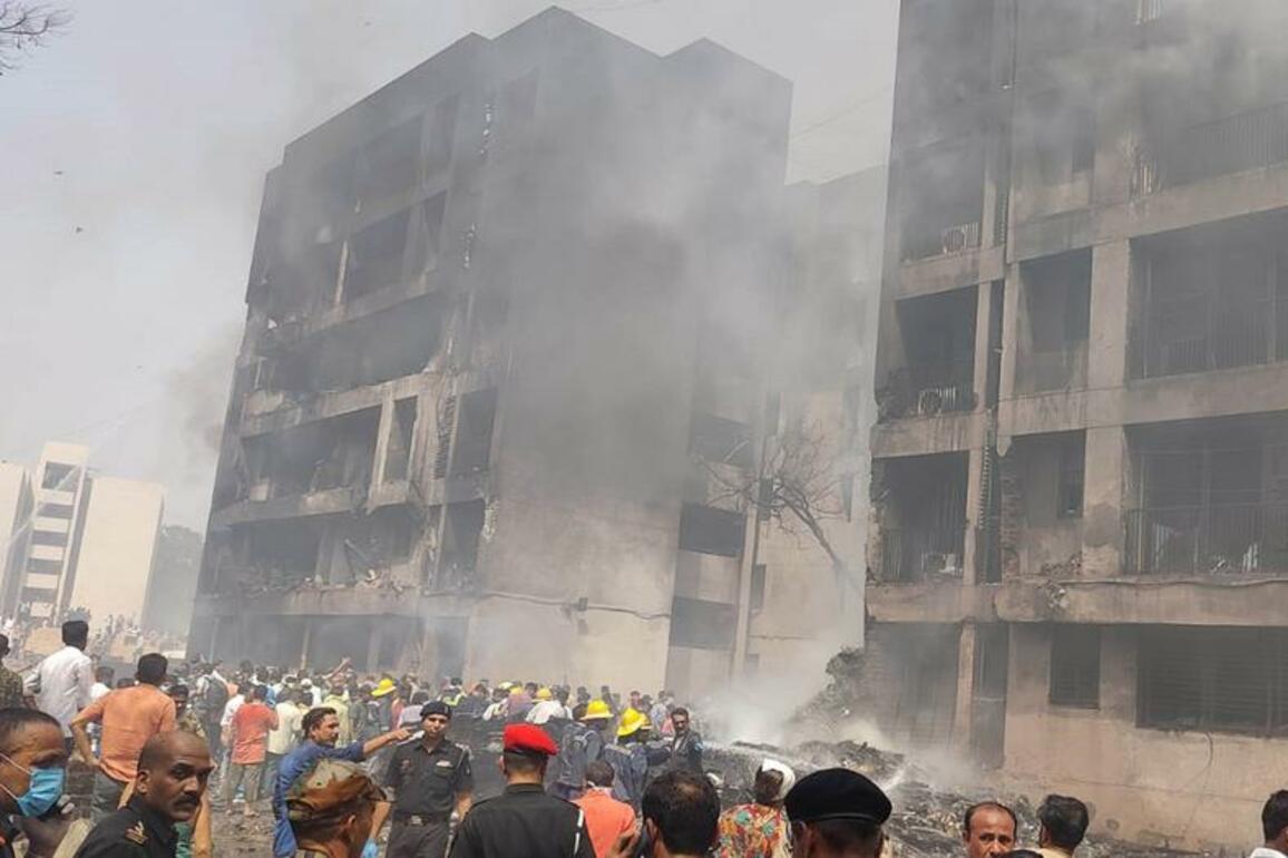 Air India plane with 242 people onboard crashes near airport in India's Gujarat