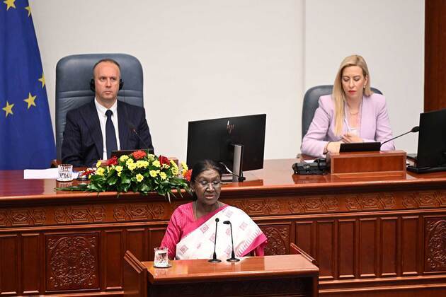 ''Vasudhaiva Kutumbakam' calls for 'building bridges', 'not walls' amid global uncertainty': President Murmu addresses North Macedonia Assembly