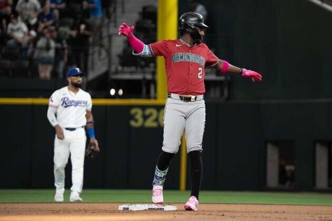D-backs, shuffling table-setters, pursue series win over Rangers