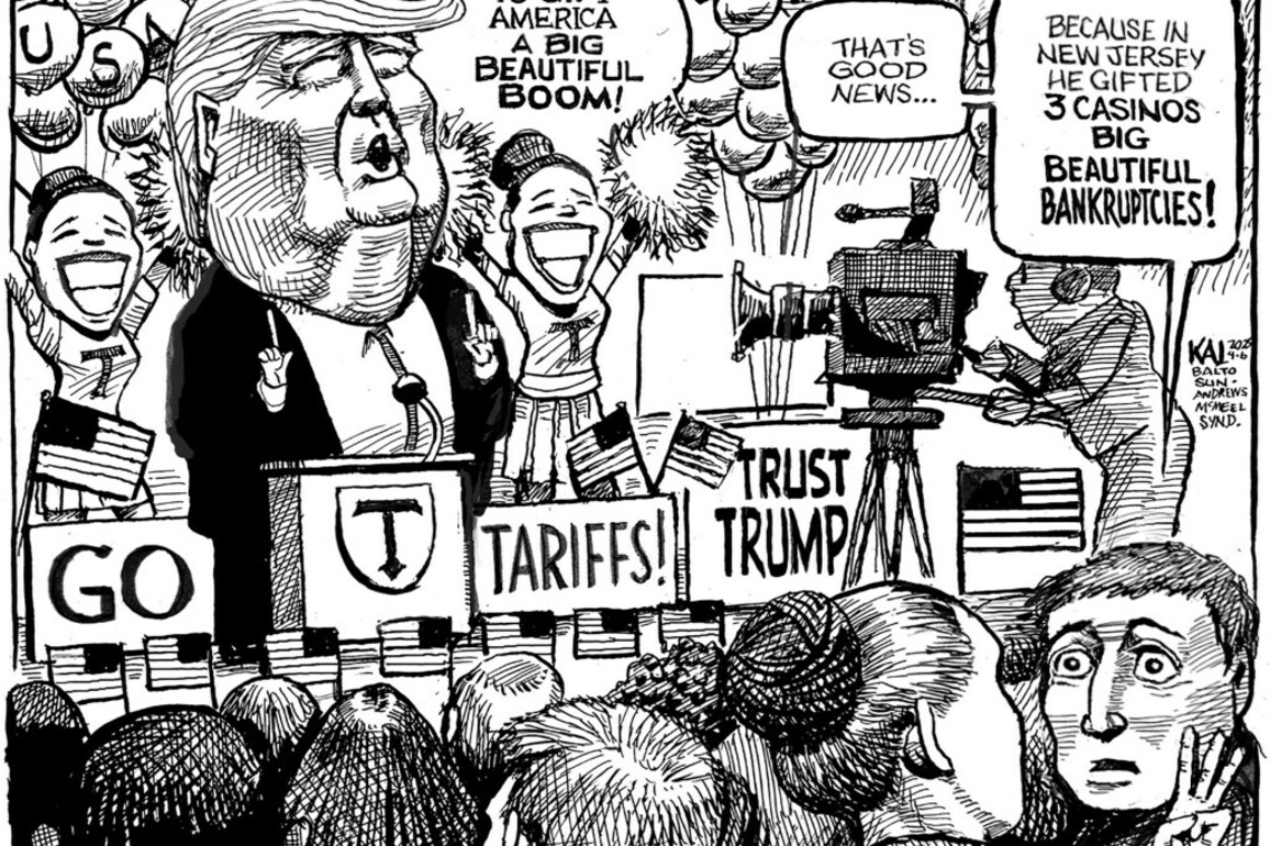 Big beautiful tariffs - EDITORIAL CARTOON  Baltimore Sun