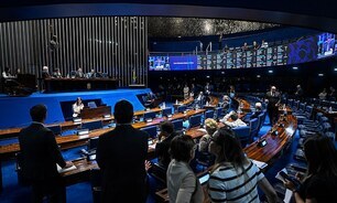 Sessão do plenário do Senado que aprovou projeto de lei