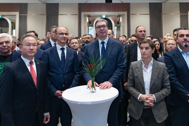 SERBIA-BELGRADE-PRESIDENT-CHINA-FOUNDING ANNIVERSARY-RECEPTION