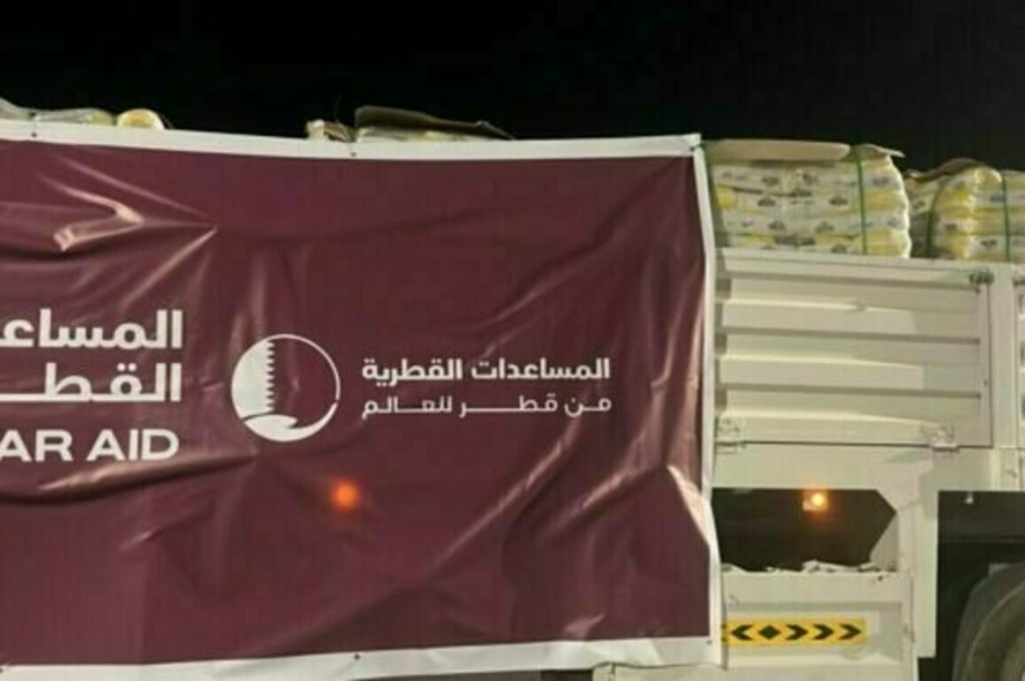 49 Qatari Aid Trucks Arrive in Egypt, Jordan on Way to Gaza Strip