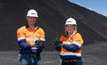  Bravus Mining and Resources CEO David Boshoff with Abbot Point Operations HSEC Manager Kate Mee at the North Queensland Export Terminal in Bowen.